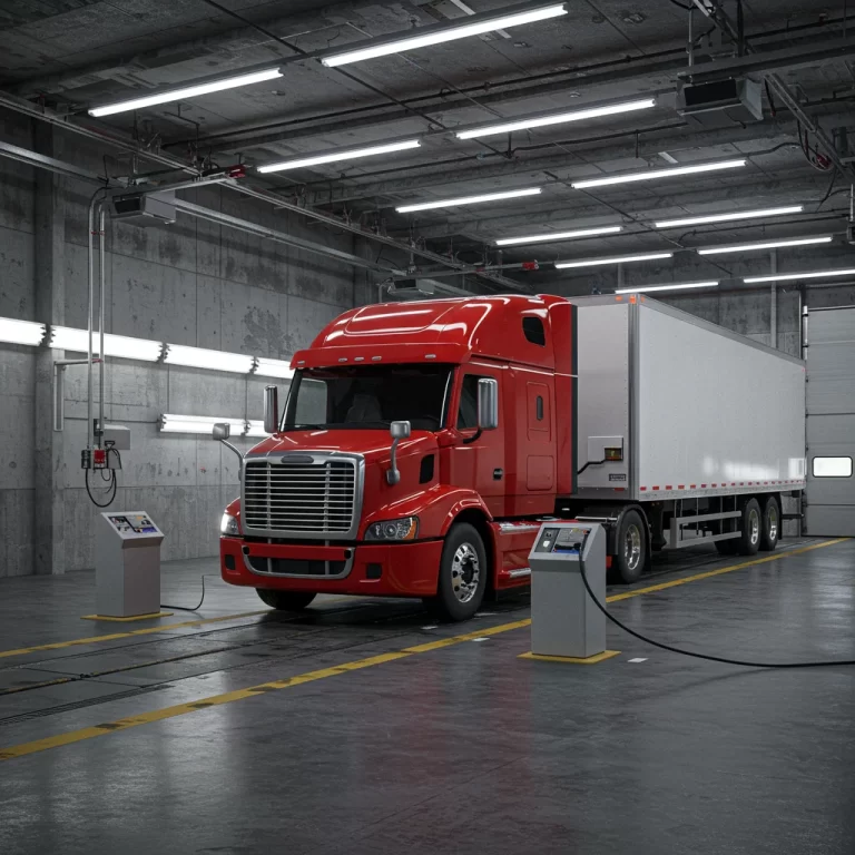 semi truck smog check