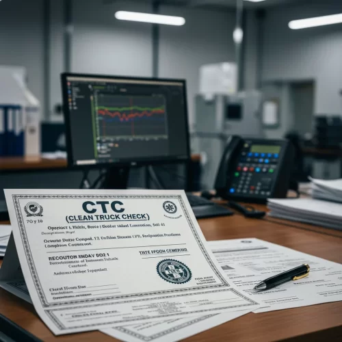 ctc certificate trucking
